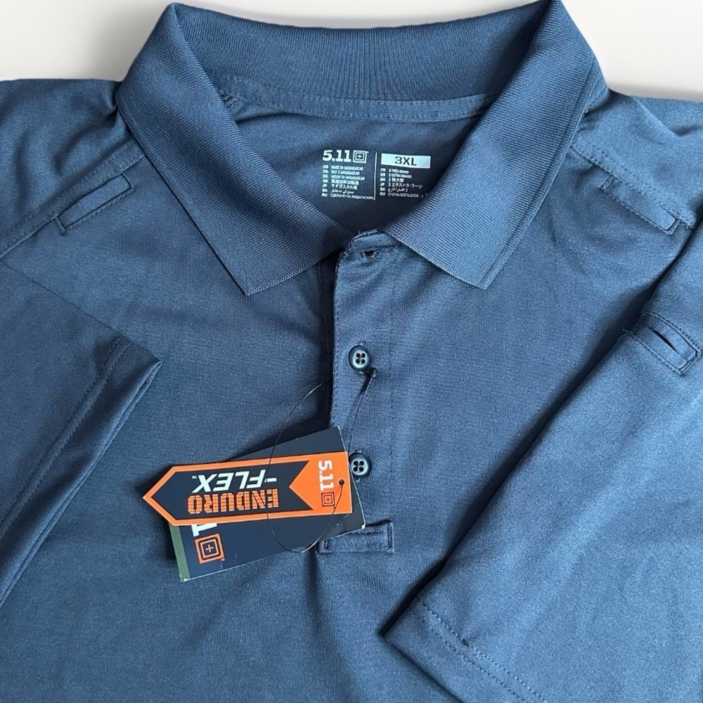 511 Tactical Performance Short Sleeve Polo Shirt Mens 3XL Charcoal Gray Pockets